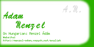 adam menzel business card